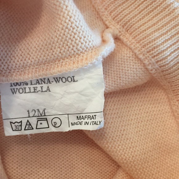 Mafrat Girls Knit Baby Pink Jogger Pant-Size 12 Months - Picture 3 of 3